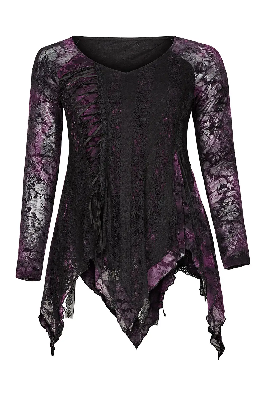 PUNK RAVE Violet Witch Tattered Top 7 PUNK RAVE Violet Witch Tattered Top - Image 5
