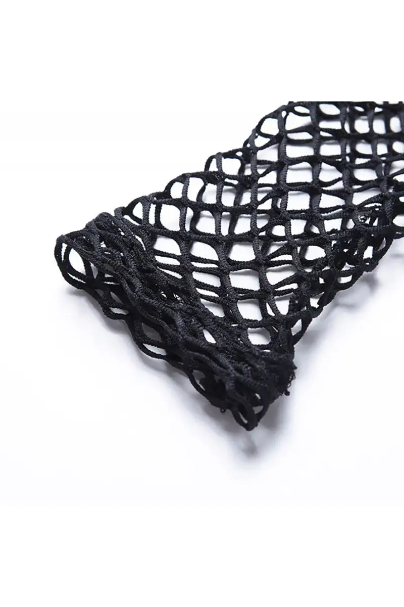 DARK IN LOVE Late For My Funeral Fishnet Top 10 DARK IN LOVE Late For My Funeral Fishnet Top - Image 8