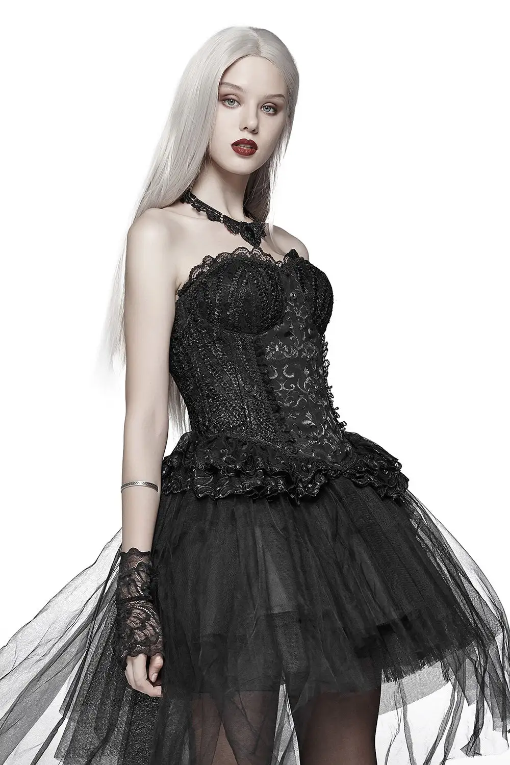 PUNK RAVE Broken Ballet Gothic Corset 4 PUNK RAVE Broken Ballet Gothic Corset - Image 2