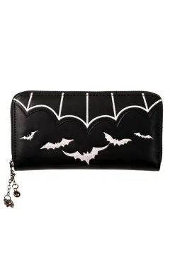 Banned Apparel Batty Babe Wallet [BLACK/WHITE]