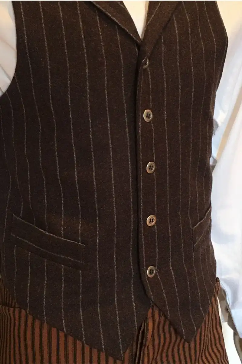 Gallery Serpentine Walnut Stripe Vest, S & M 5 Gallery Serpentine Walnut Stripe Vest, S & M - Image 3