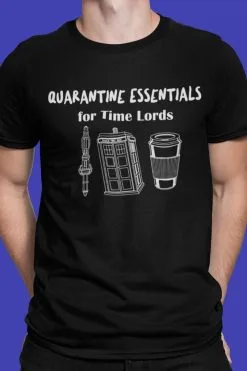 Victorian And Steampunk Quarantine Essentials For Time Lords T-shirt