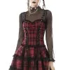 DARK IN LOVE Girl In The Band Plaid Punk Dress