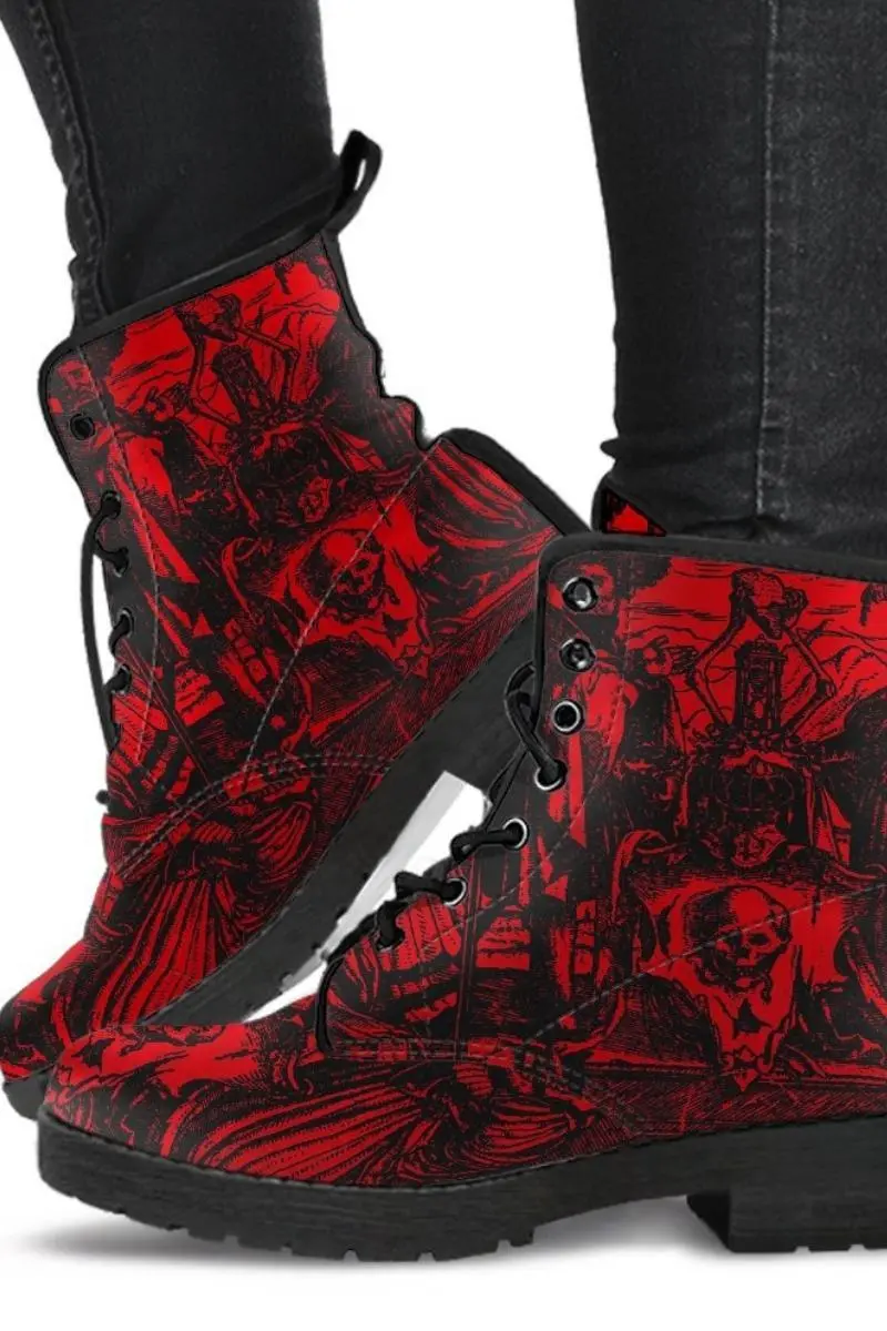 Gallery Serpentine Blood Dance Of Death, Men's Vegan Boots, FREE Shipping 3 Gallery Serpentine Blood Dance Of Death, Men's Vegan Boots, FREE Shipping