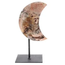 Pink Amethyst Specimen - Moon On Stand