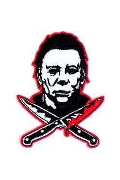 Rock Rebel Halloween Michael Myers Knives Patch