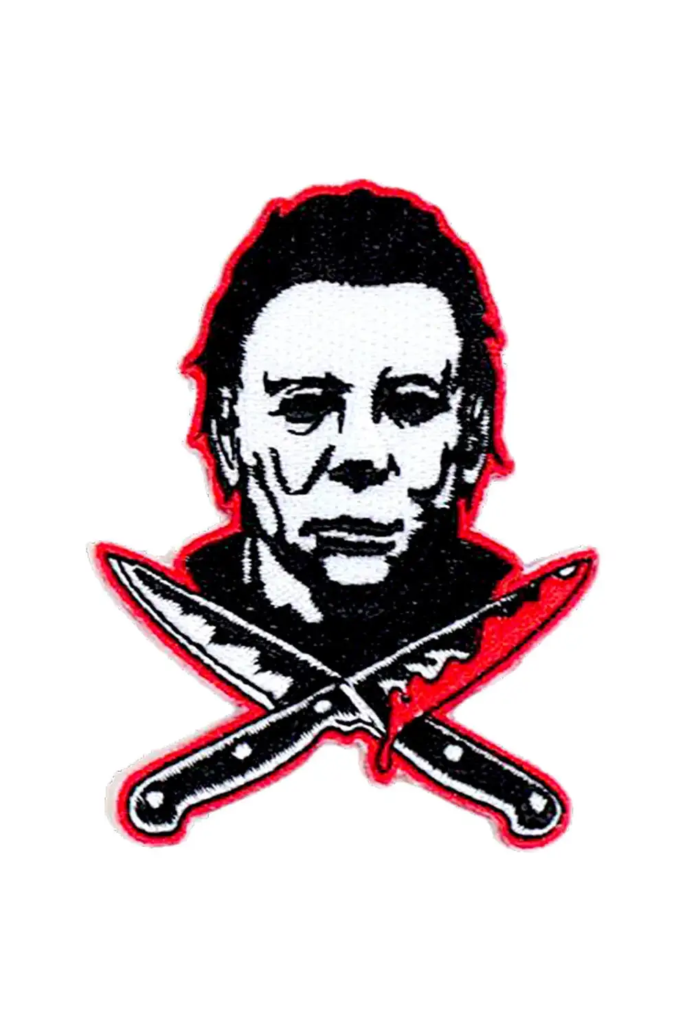 Rock Rebel Halloween Michael Myers Knives Patch 3 Rock Rebel Halloween Michael Myers Knives Patch
