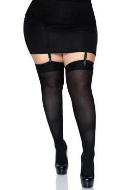 LEG AVENUE Shadowcaster Knee High Socks [PLUS SIZE] -Akumu Ink Shop 6672Q00107 main