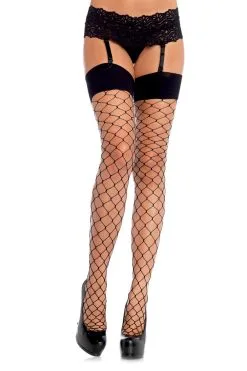 LEG AVENUE Succubus Fishnet Thigh Highs