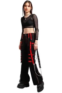 TRIPP NYC Tripp Midnight Dark Street Chain Pants [Black/Red] -Akumu Ink Shop AF4423 BLKRED FULLold 1000x 2ce35890 80bb 41ec a4af dc868d7eb9c6