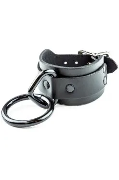 Funk Plus Bondage Ring Bracelet W/ Buckle [BLACK METAL RING]