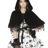 DARK IN LOVE Night Creature Velvet Cat Cape -Akumu Ink Shop BW086 101