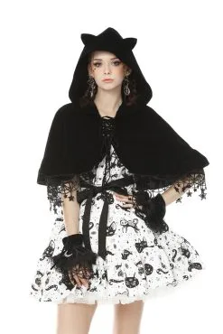 DARK IN LOVE Night Creature Velvet Cat Cape