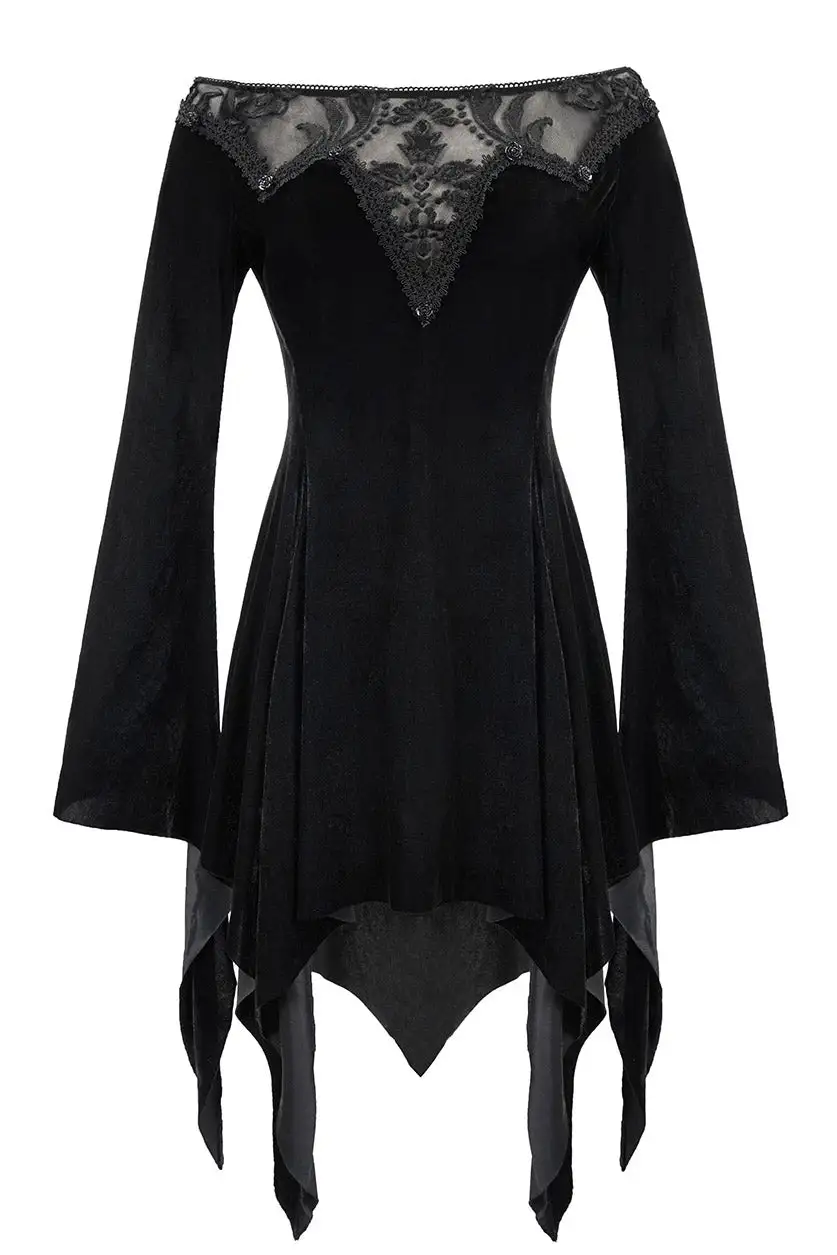 DEVIL FASHION Spirit Seer Velvet Dress 7 DEVIL FASHION Spirit Seer Velvet Dress - Image 5