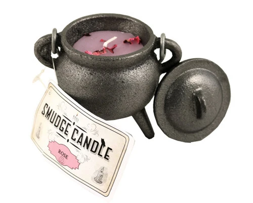 Iron Cauldron Smudge Candles 3 Iron Cauldron Smudge Candles