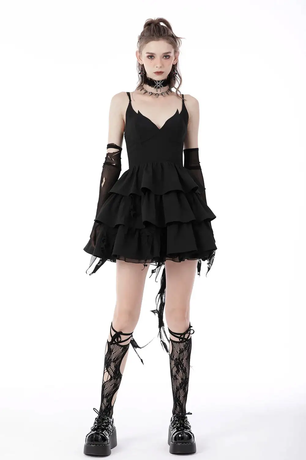 DARK IN LOVE Batling Ruffled Dress 7 DARK IN LOVE Batling Ruffled Dress - Image 5