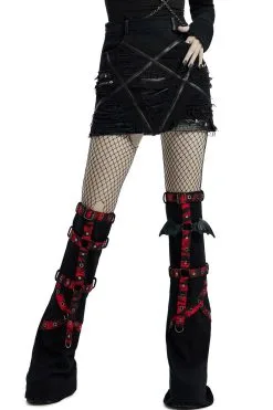PUNK RAVE Little Black Raincloud Mini Skirt