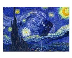Gallery Serpentine Dr Who Van Gogh 1000 Piece Jigsaw Puzzle -Akumu Ink Shop DrWhoTardisStarryNightjigsawpuzzle