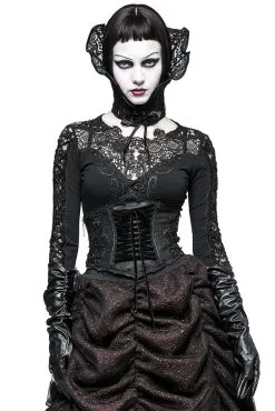 PUNK RAVE Dead Flowers Gothic Corset