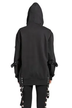 Tripp NYC Bondage Clash Hoodie 13 Tripp NYC Bondage Clash Hoodie -Akumu Ink Shop FT7458 BLK B