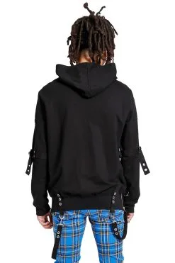 Tripp NYC Bondage Clash Hoodie 12 Tripp NYC Bondage Clash Hoodie -Akumu Ink Shop FT7458M BLK B