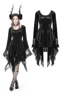 DARK IN LOVE Vampire Veins Velvet Dress