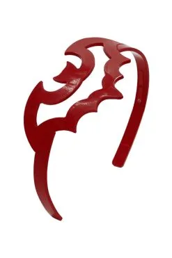 Kreepsville Bat Outline Headband [RED]
