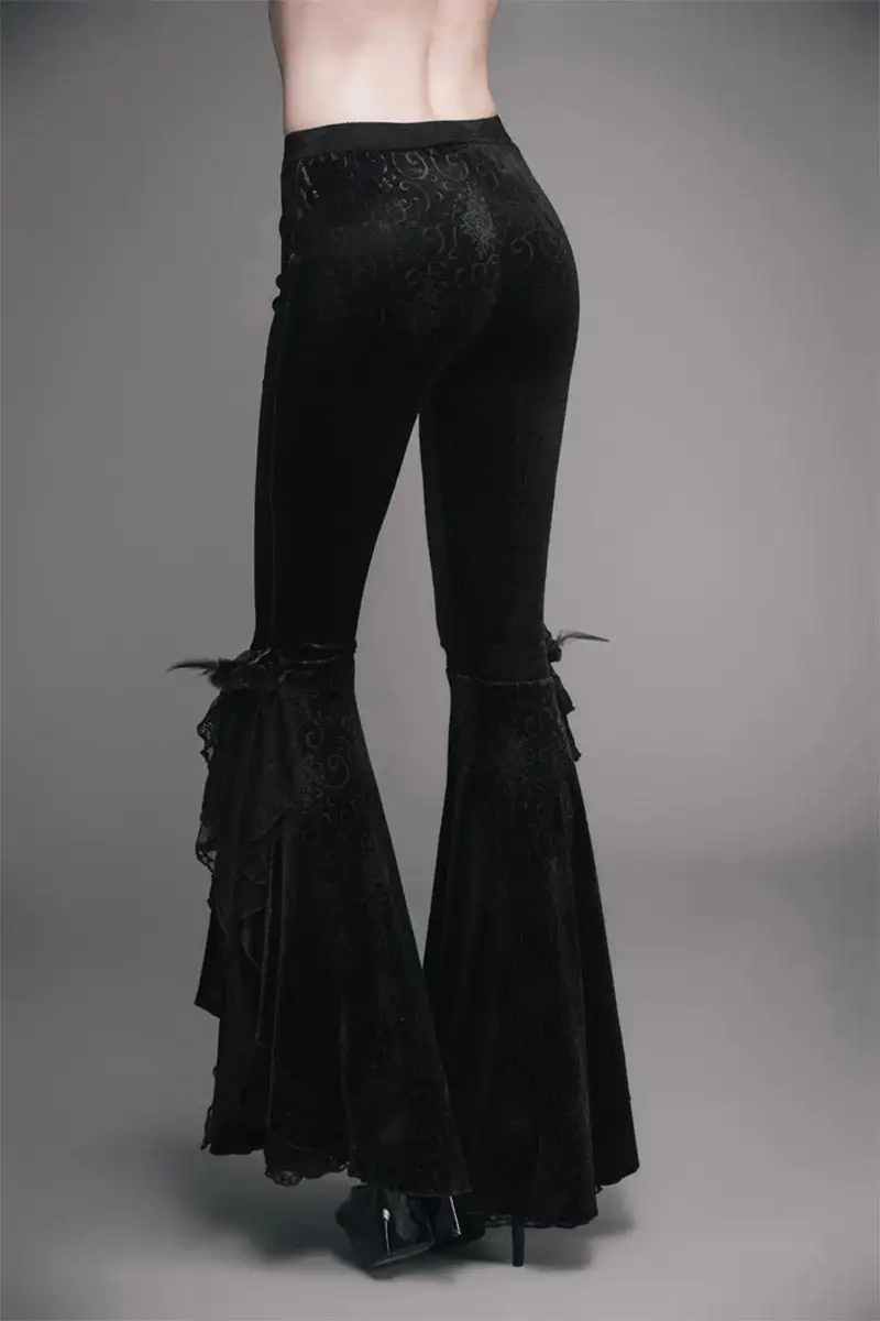 DEVIL FASHION Dead Romance Flared Pants 4 DEVIL FASHION Dead Romance Flared Pants - Image 2