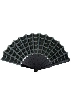 Kreepsville Spiderweb Scallop Fan [BLACK]