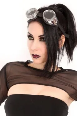 VampireFreaks Cyber Steampunk Goggles - Clear Lens 9 VampireFreaks Cyber Steampunk Goggles - Clear Lens -Akumu Ink Shop I9bO7Cgw