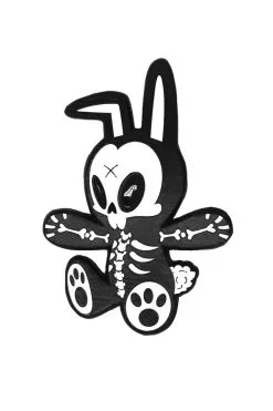 VampireFreaks RIP Rabbit Enamel Pin