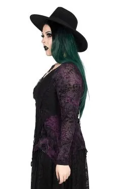 PUNK RAVE Violet Witch Tattered Top 13 PUNK RAVE Violet Witch Tattered Top -Akumu Ink Shop IMG 9266