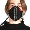 Tripp NYC Piercing Face Mask [Black] -Akumu Ink Shop IS5030 BLK F