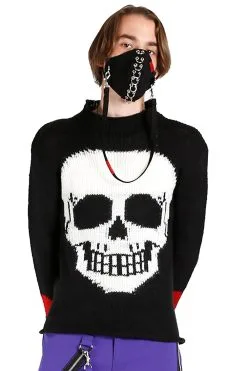 Tripp NYC Piercing Face Mask [Black] -Akumu Ink Shop IS5030 BLK FULL