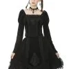 DARK IN LOVE Haunted Vintage Velvet Skirt