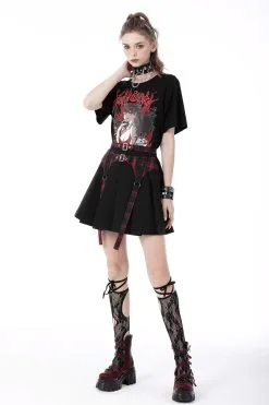 DARK IN LOVE Blood Hugs Pleated Mini Skirt [RED PLAID] -Akumu Ink Shop KW239 102 1024x1024 2x fd1efa52 32da 4738 b77b 449563ba0948