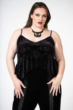 KILLSTAR Mormura Strappy Burnout Top -Akumu Ink Shop MORMURA STREPPY BURNOUT TOP PLUS W D x1600copy