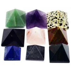 Carved Crystal Pyramid