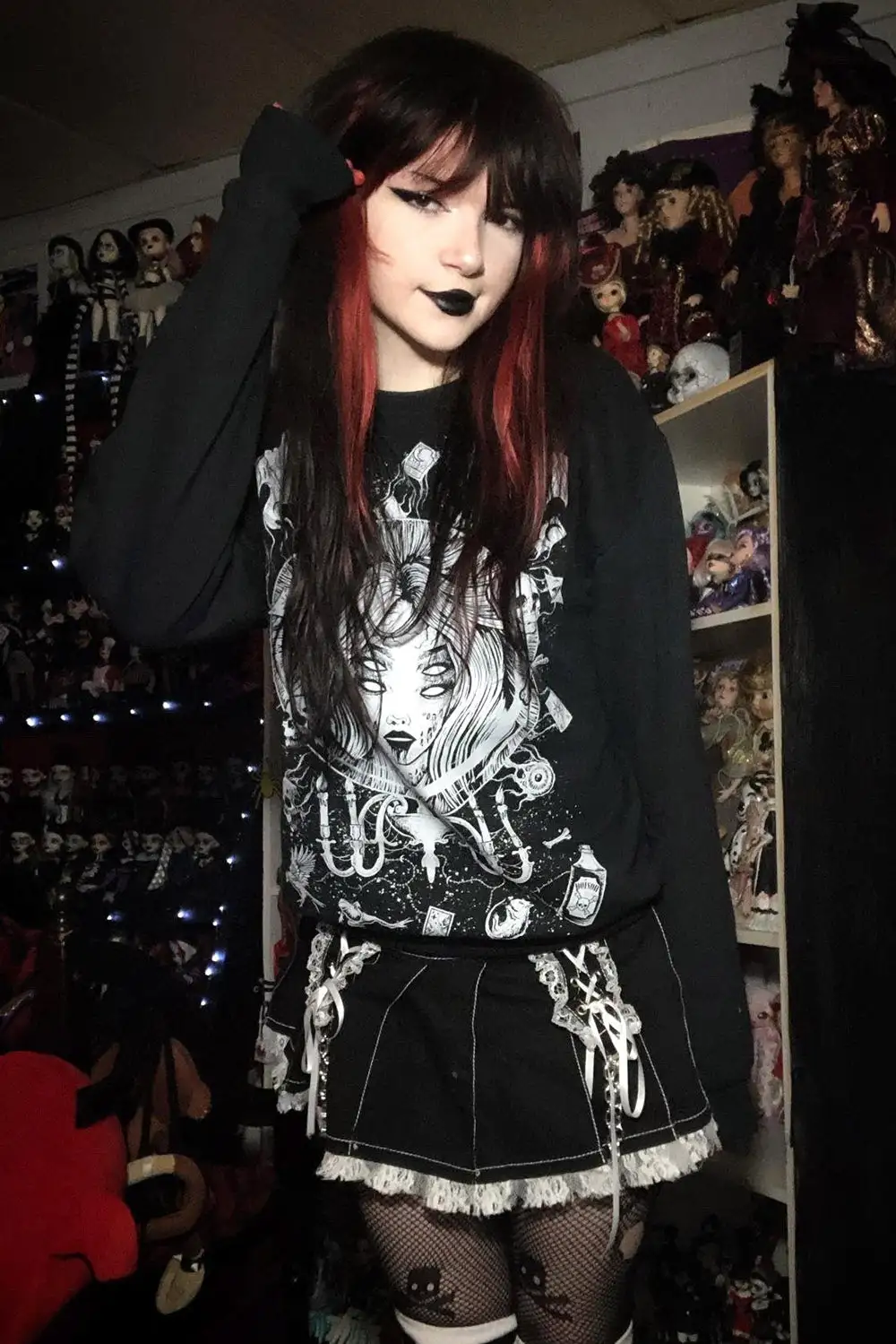 VampireFreaks Fortune Teller Sweatshirt 5 VampireFreaks Fortune Teller Sweatshirt - Image 3