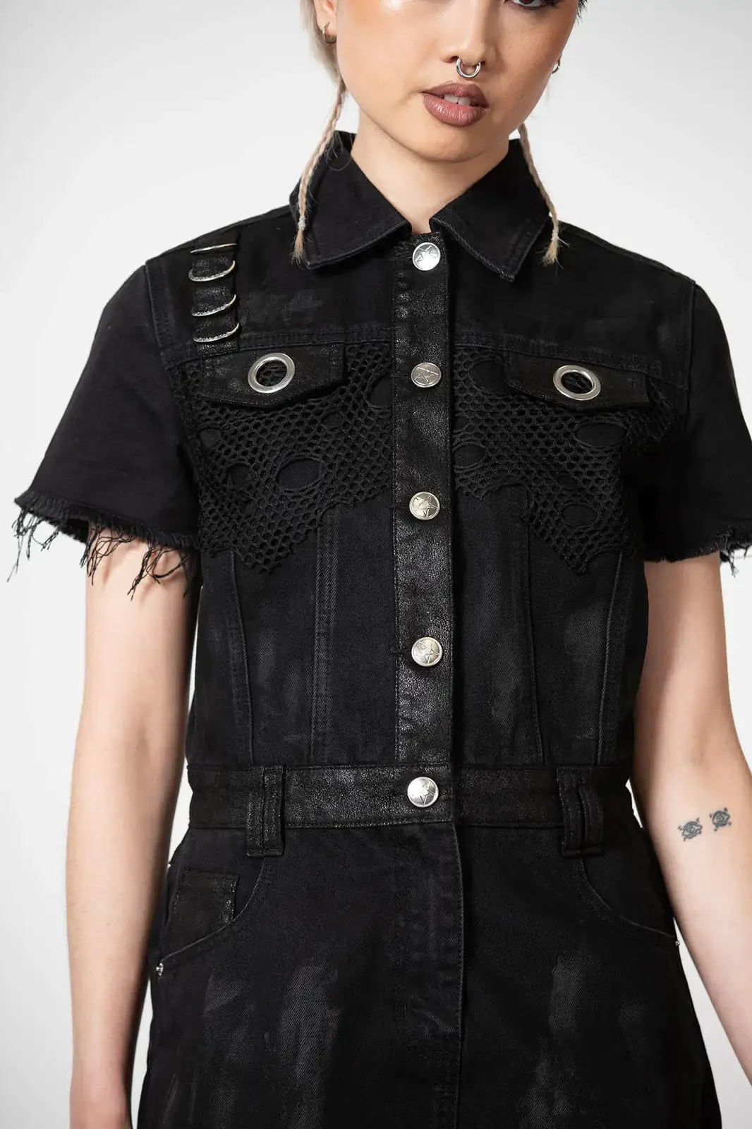 KILLSTAR Ree-Vival Denim Dress 5 KILLSTAR Ree-Vival Denim Dress - Image 3