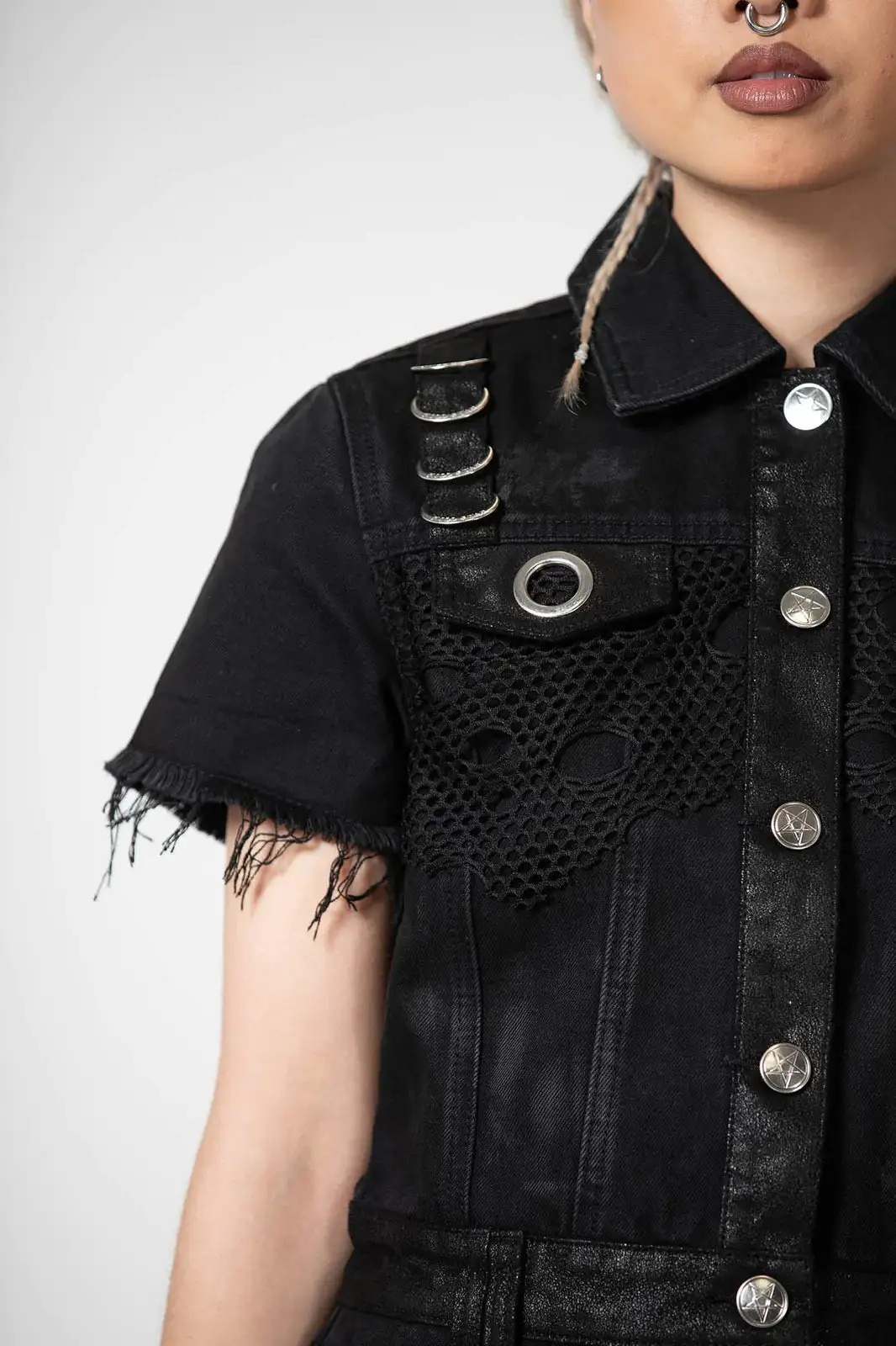 KILLSTAR Ree-Vival Denim Dress 8 KILLSTAR Ree-Vival Denim Dress - Image 6