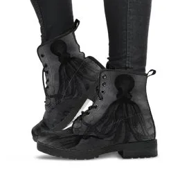 Gallery Serpentine Straight Up Kraken, Men's Vegan Boots, FREE Shipping -Akumu Ink Shop REG62ACTHULLUSTEAMPUNKBOOTS1