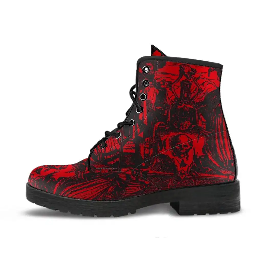 Gallery Serpentine Blood Dance Of Death, Men's Vegan Boots, FREE Shipping 5 Gallery Serpentine Blood Dance Of Death, Men's Vegan Boots, FREE Shipping - Image 3