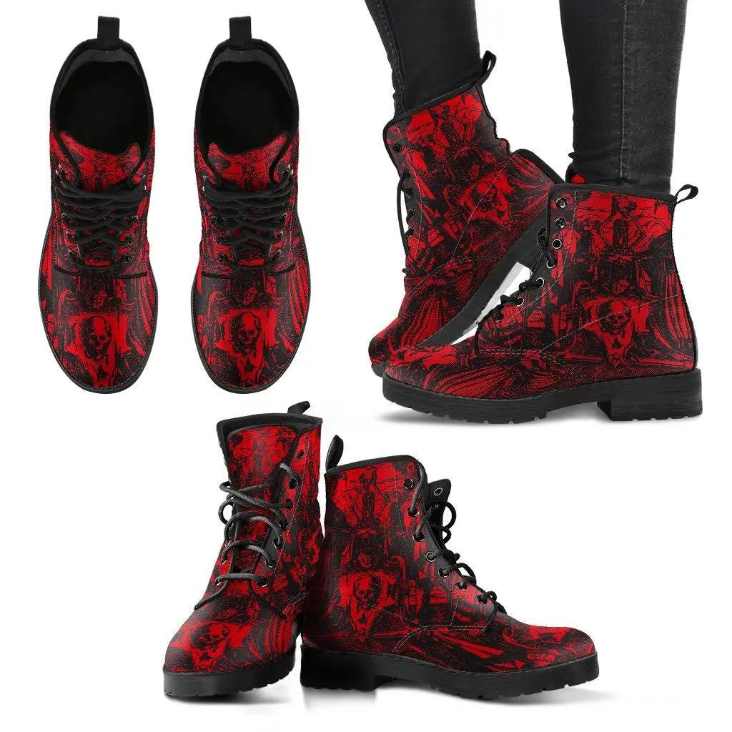 Gallery Serpentine Blood Dance Of Death, Men's Vegan Boots, FREE Shipping 6 Gallery Serpentine Blood Dance Of Death, Men's Vegan Boots, FREE Shipping - Image 4