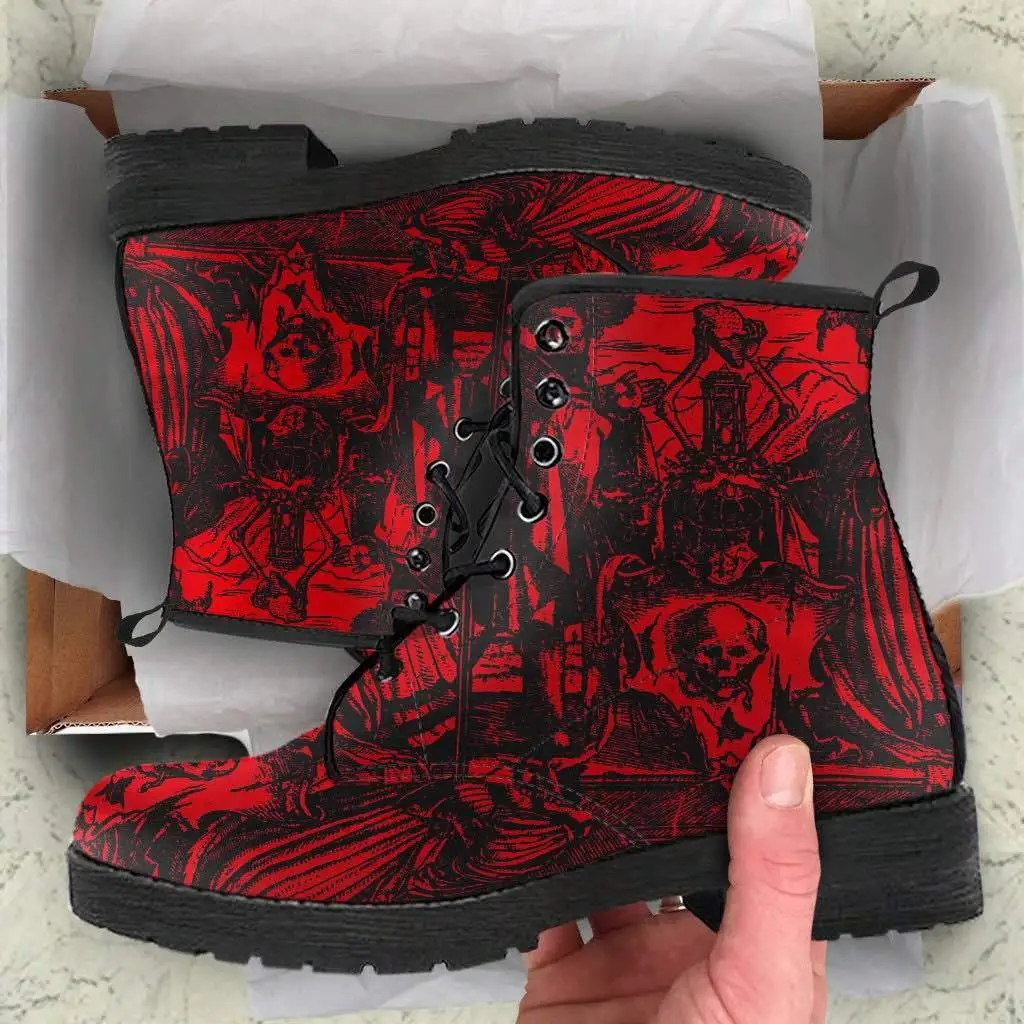 Gallery Serpentine Blood Dance Of Death, Men's Vegan Boots, FREE Shipping 7 Gallery Serpentine Blood Dance Of Death, Men's Vegan Boots, FREE Shipping - Image 5