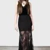 KILLSTAR Rosa Lace Maxi Skirt -Akumu Ink Shop ROSA LACED MAXI SKIRT W B