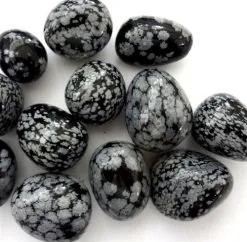 Snowflake Obsidian Tumbled Stone