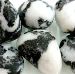 Zebra Marble Tumbled Stone