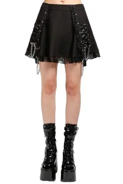 TRIPP NYC Tripp Lolita Suspender Skirt [Black/Black]