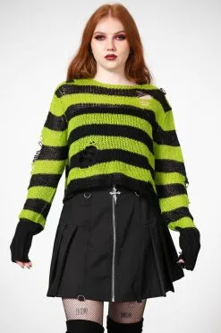 KILLSTAR Slugs N' Snails Knit Sweater -Akumu Ink Shop SLUGS N SNAILS KNIT SWEATER W E x1600copy